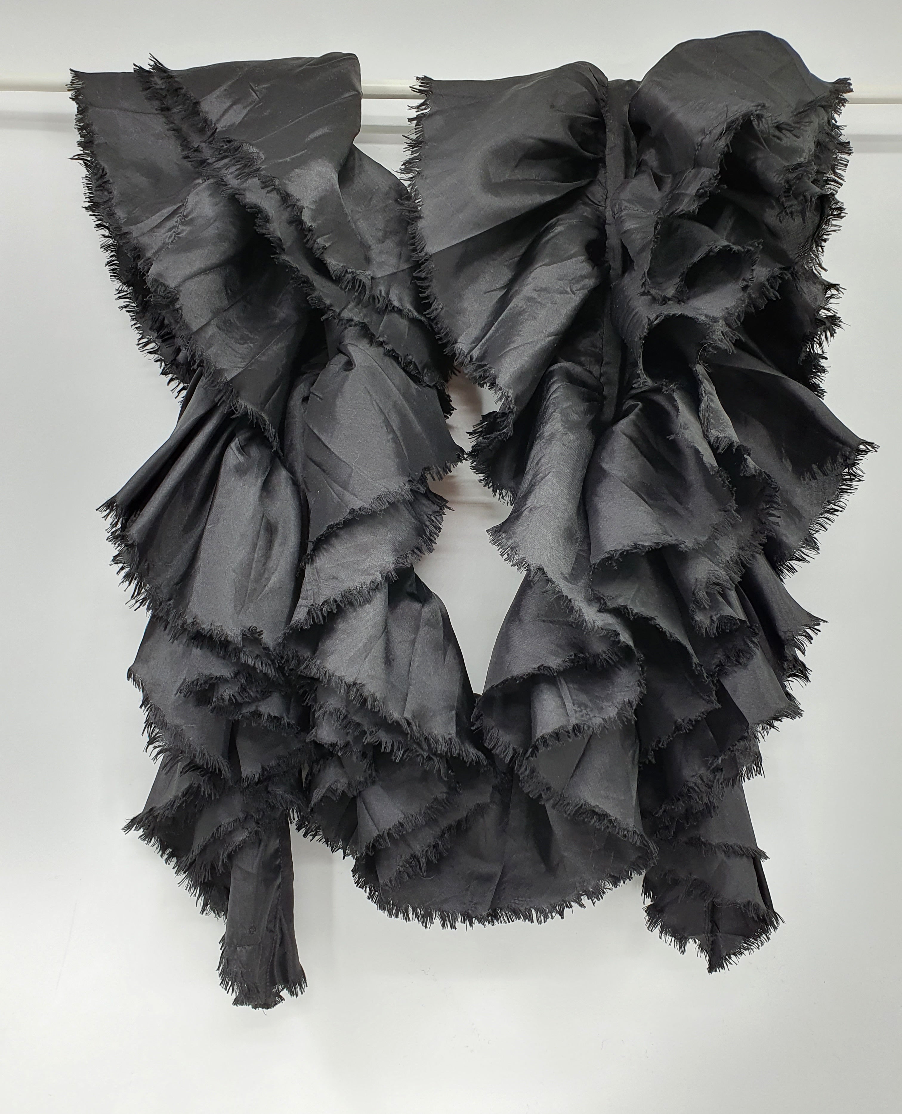 Black party scarf, length 190cm