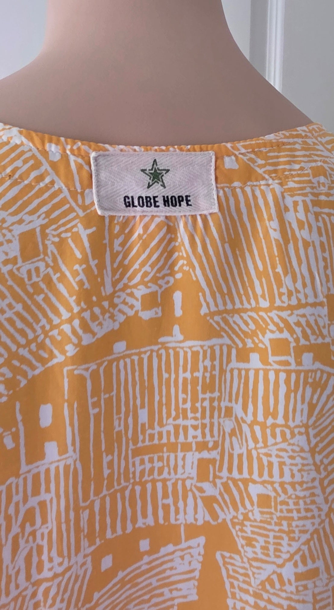 Globe Hope, yellow summer dress from the 2000s, size 38/40(M)