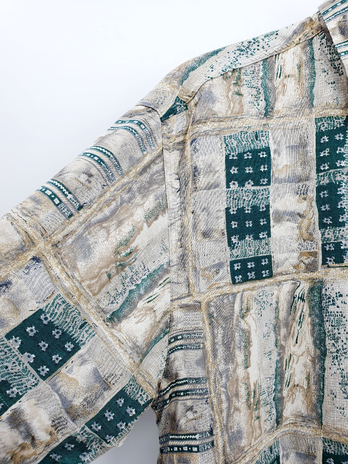 Bruno Altonelli, men's short-sleeved viscose shirt from the 90s, size SM