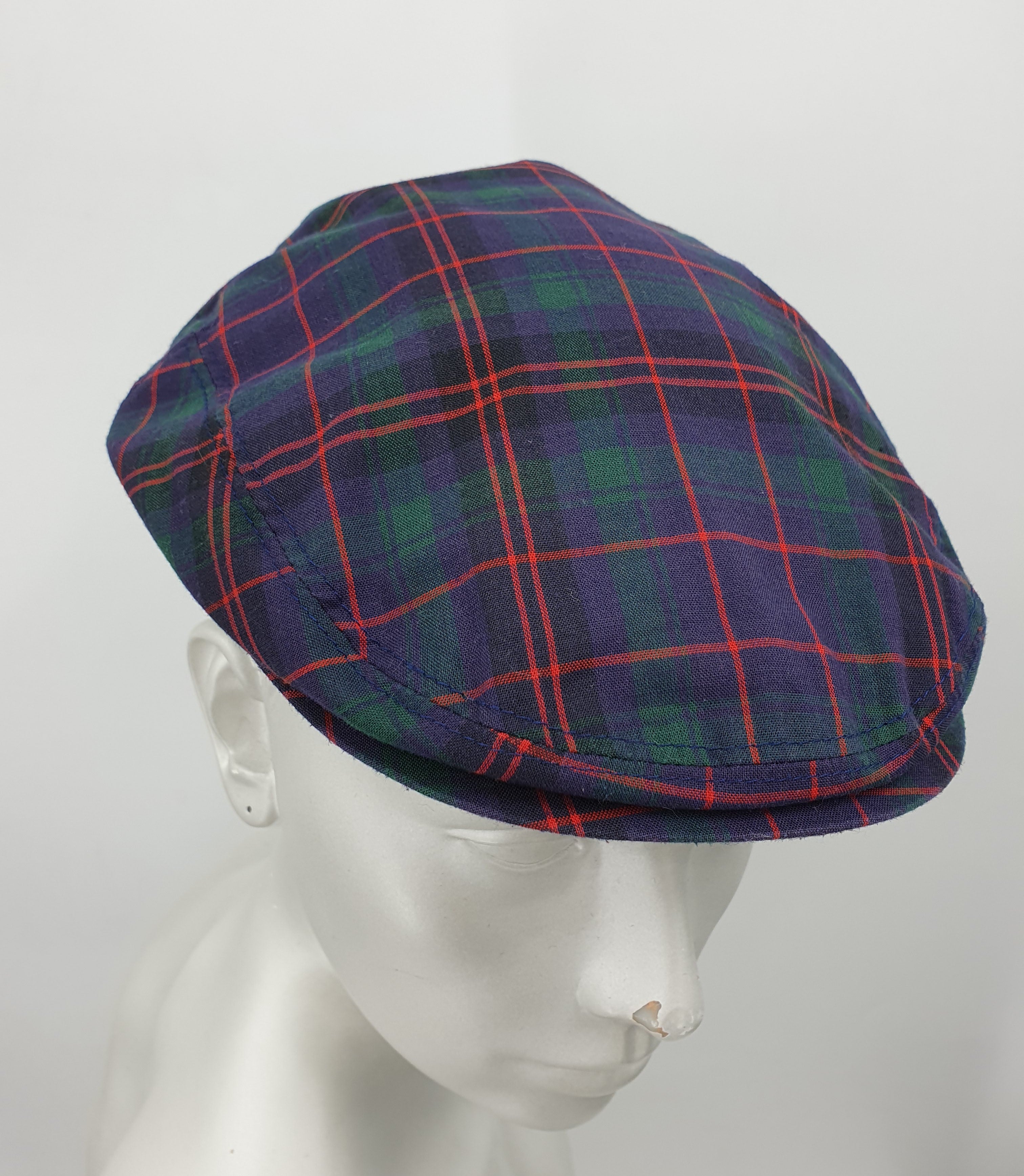 Fredrikson, men's summer flat cap from the 90s, size 58cm, two different ones