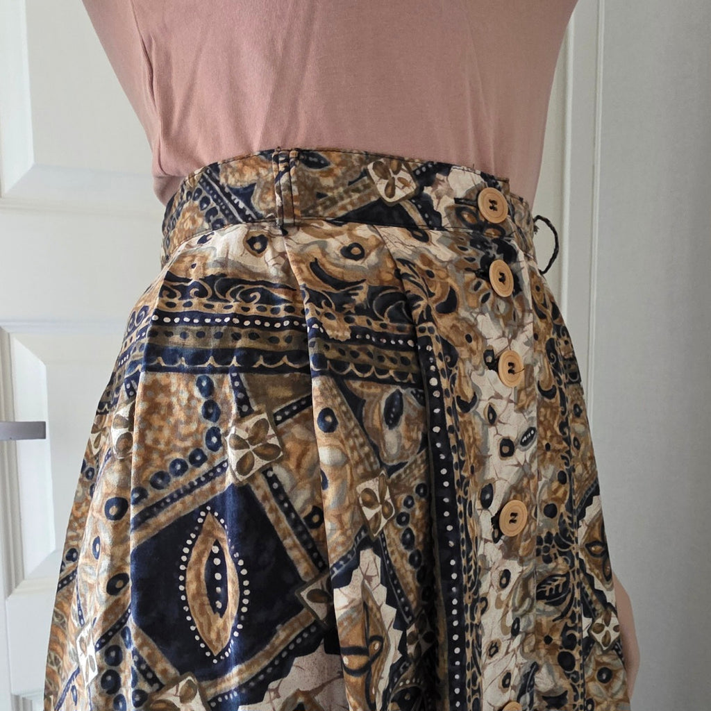 Hammer, 90s viscose skirt, waist 76cm, size 38