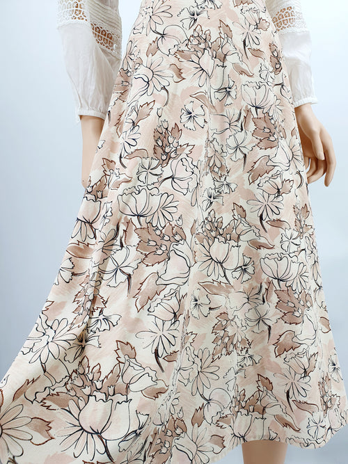 Finnwear, A-line skirt from the 70s-80s, waist 74cm, size 36