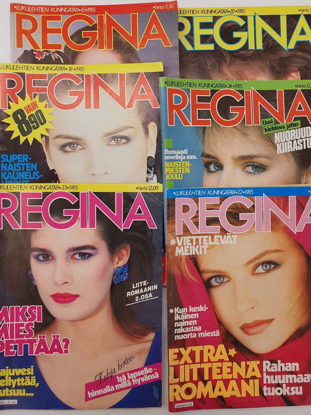 Regina, keräilylehdet vuodelta 1985, useita numeroita