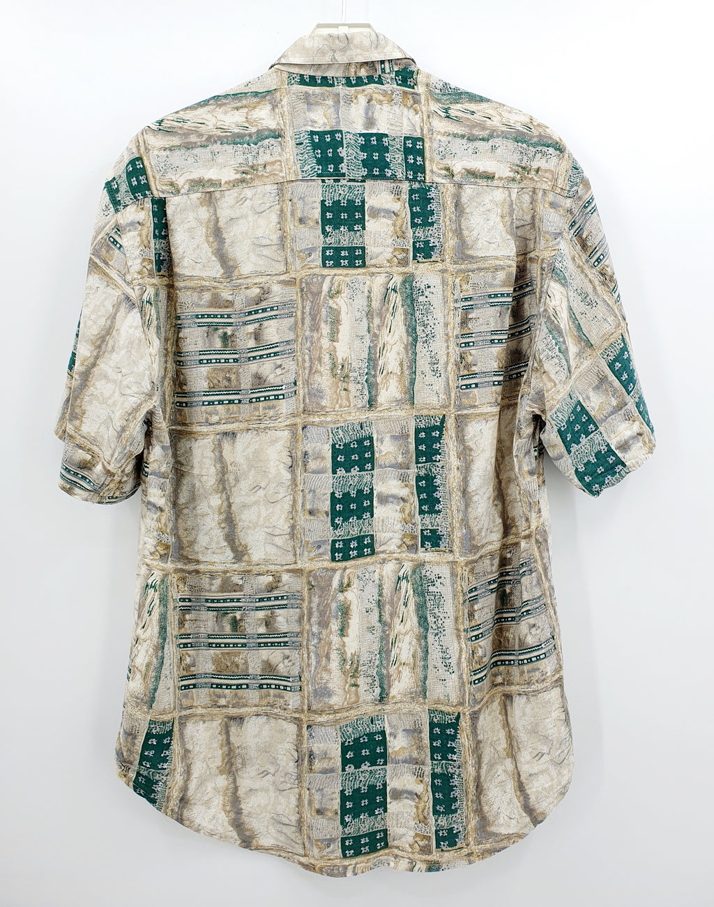 Bruno Altonelli, men's short-sleeved viscose shirt from the 90s, size SM