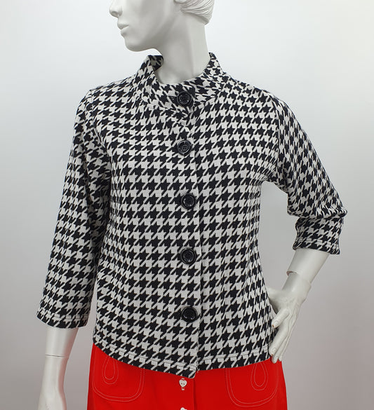 Micha, houndstooth jacket from the 2000s, size 36-38