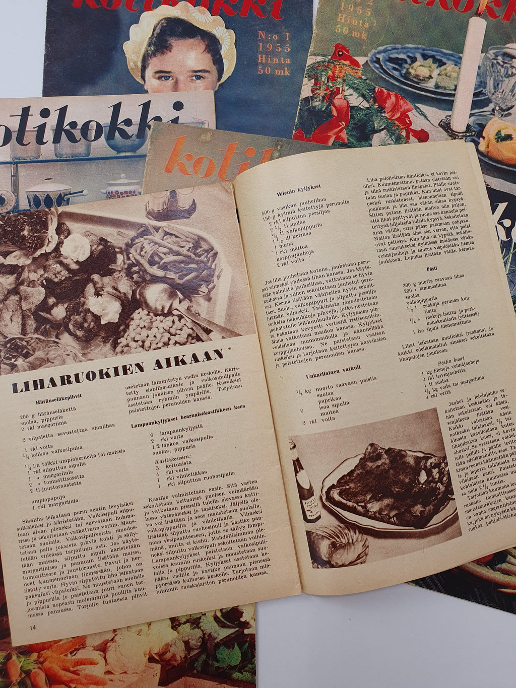 Home Chef magazines from 1955 | 7 issues