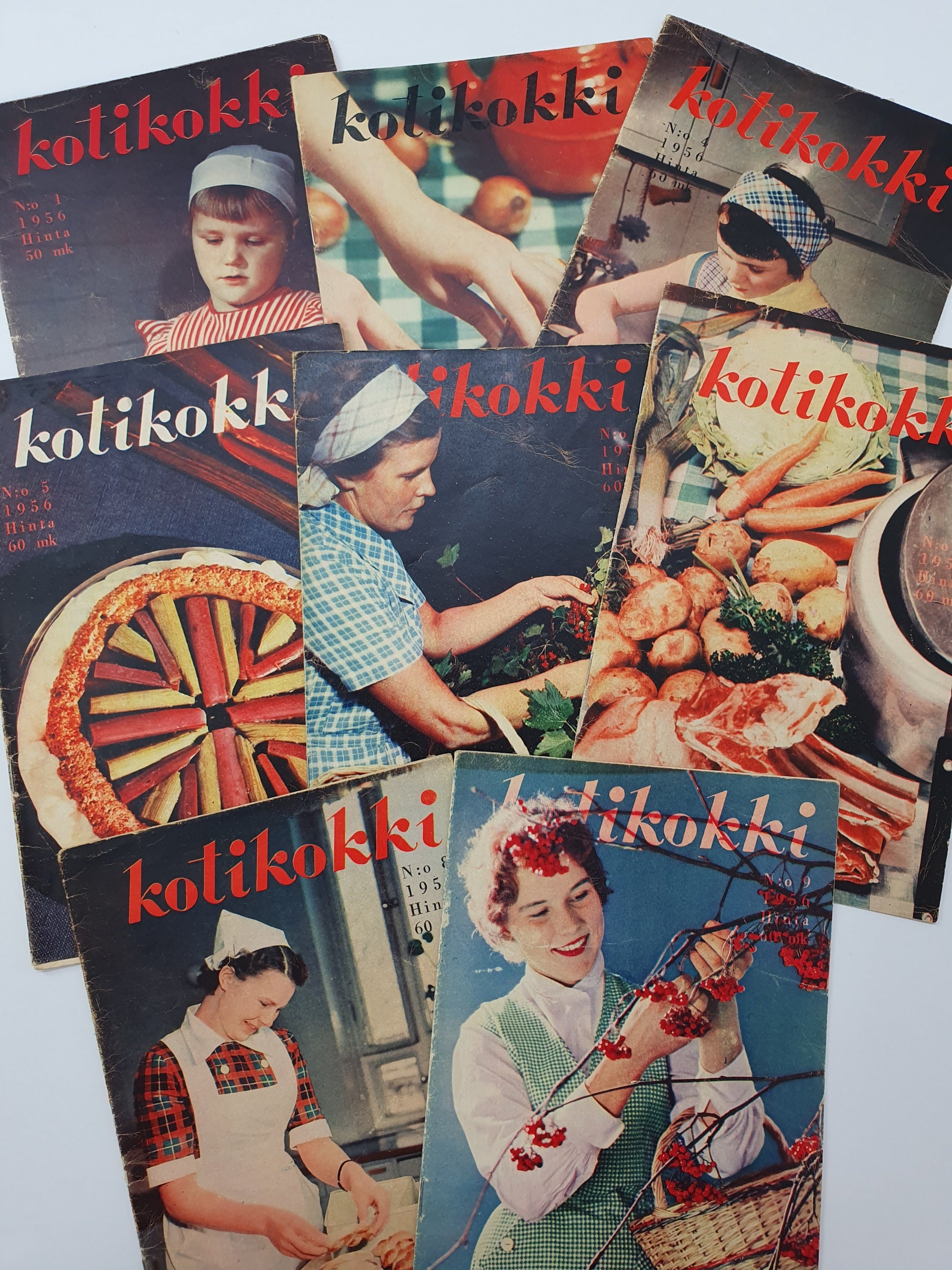 Kotikokki magazines from 1956 | 8 issues
