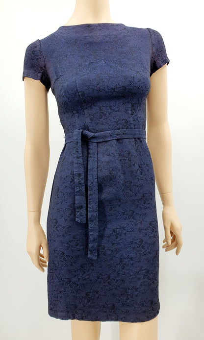 Dark blue sheath dress from the 50s-60s, size 32