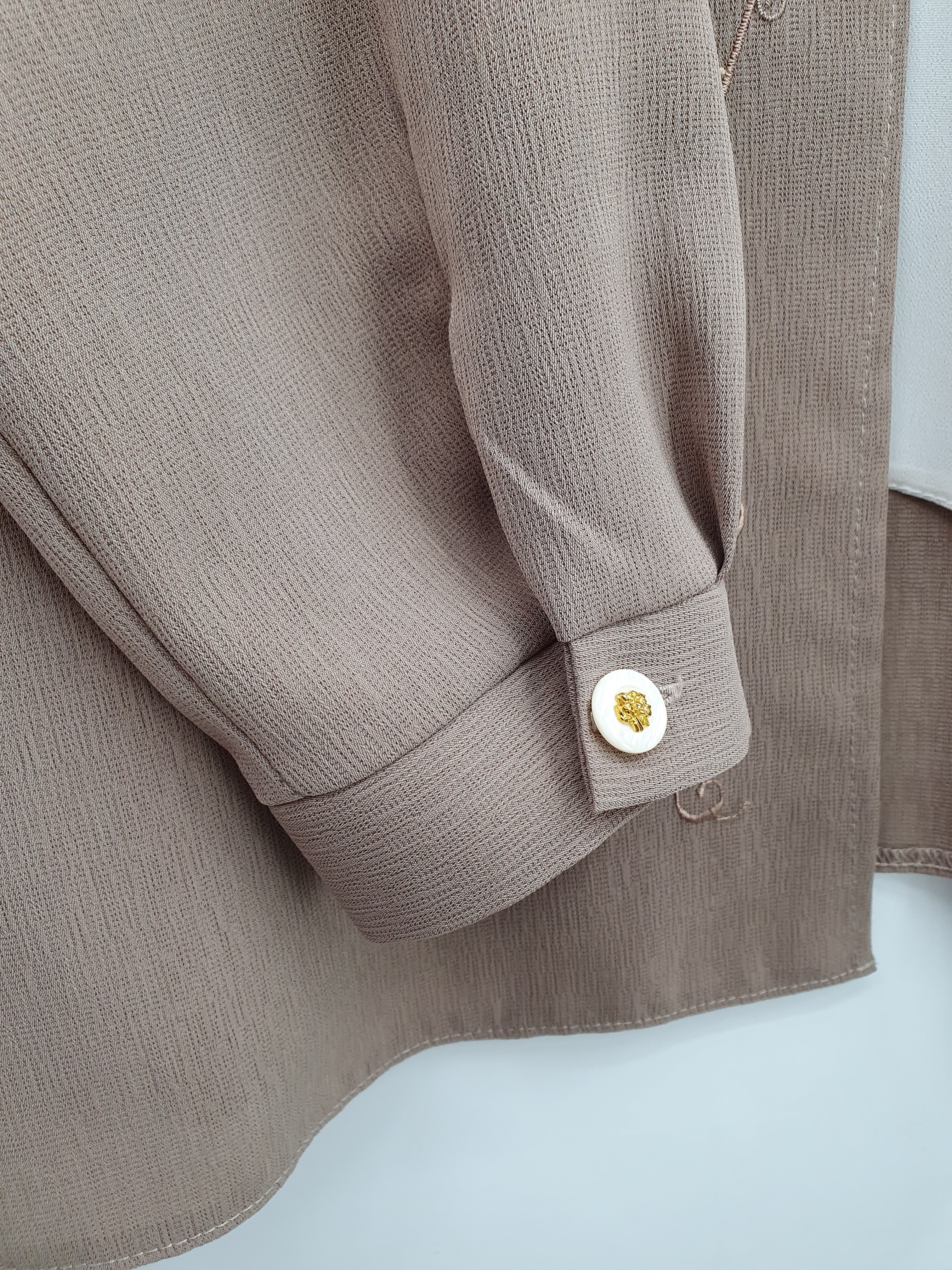 Beige women's jacket from the 90s, size 46