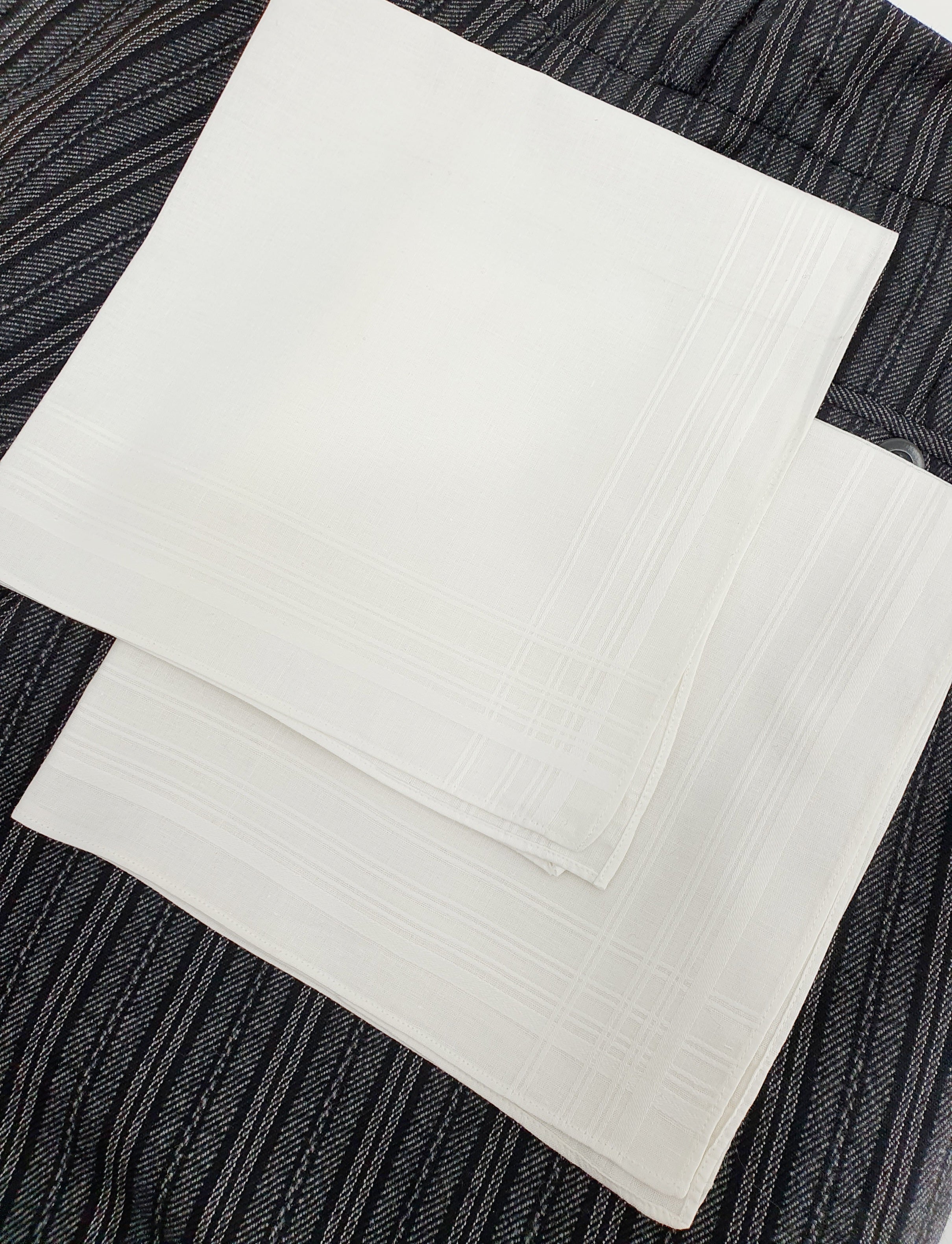 Miesten kangasnenäliinat 2kpl Väri valkoinen