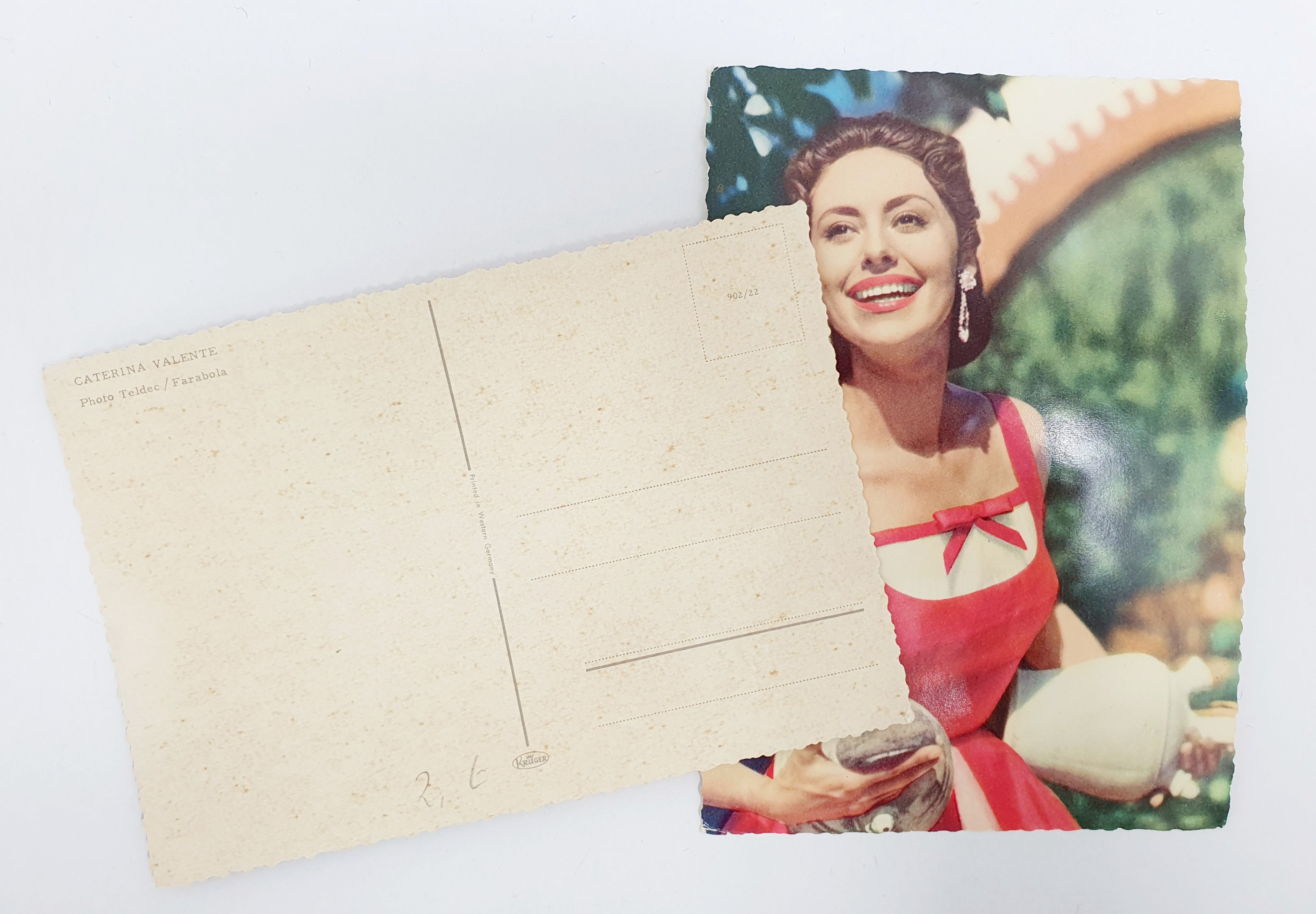 Old movie star postcards, Caterina Valente
