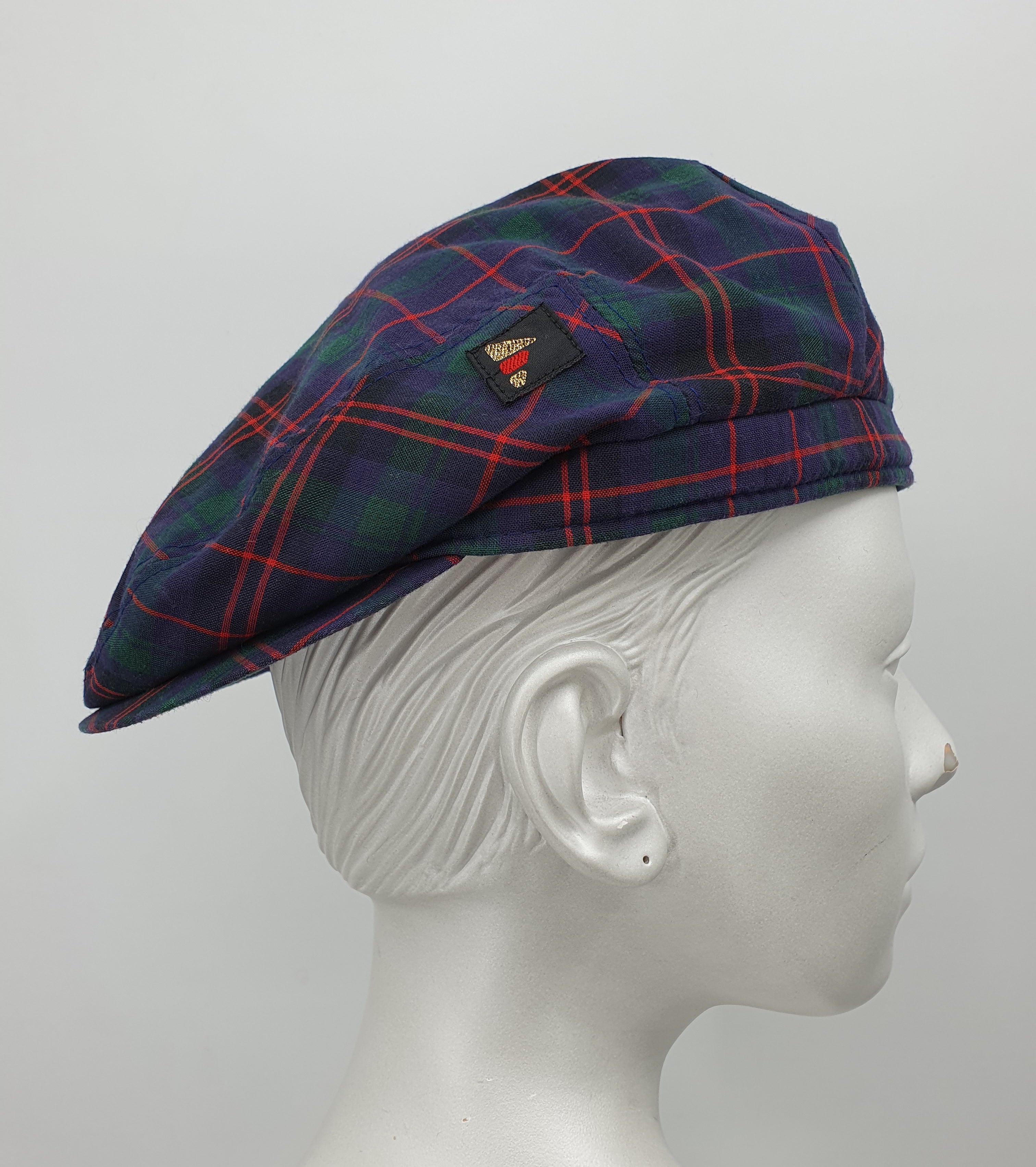 Fredrikson, men's summer flat cap from the 90s, size 58cm, two different ones