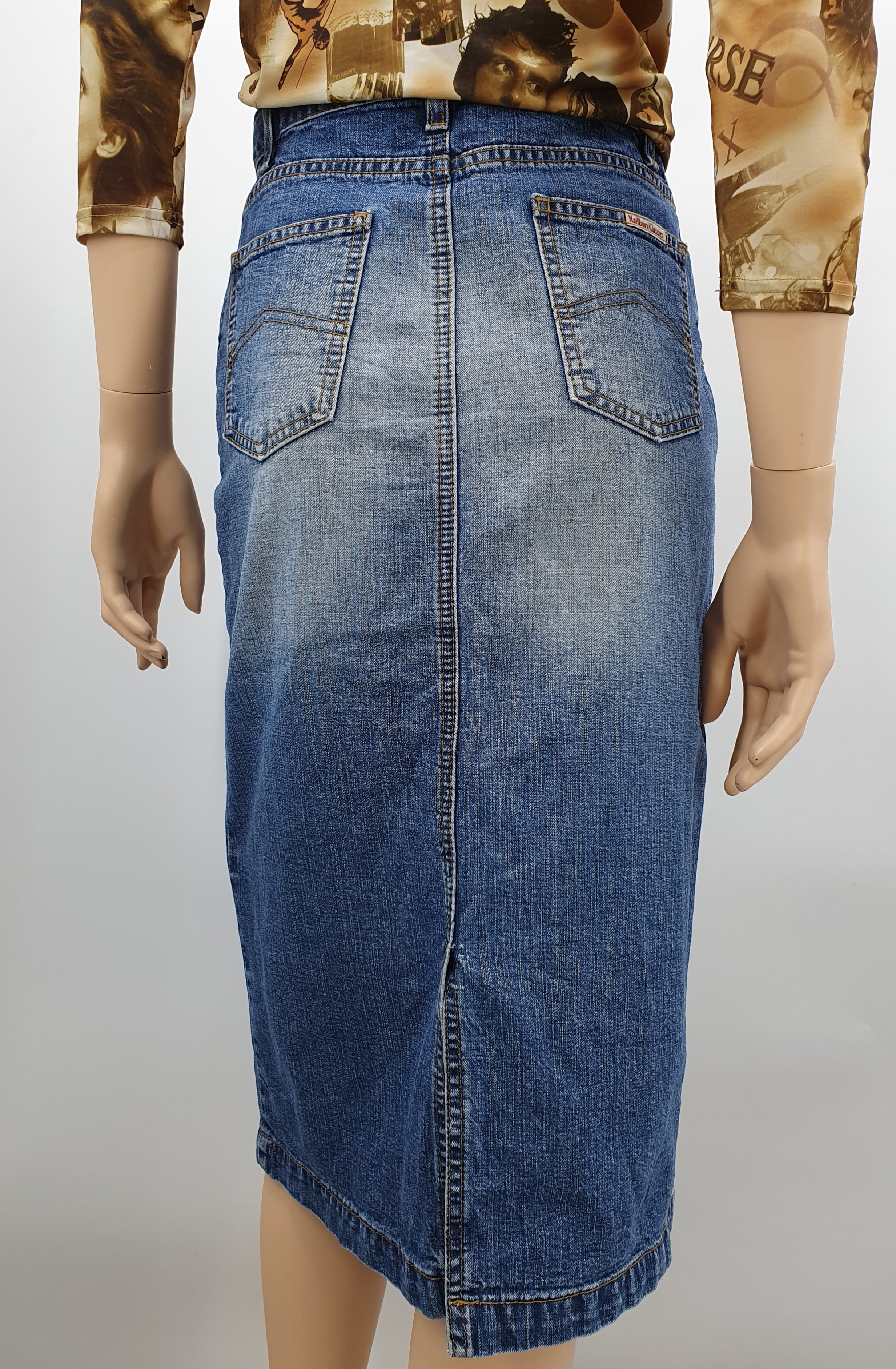 Marlboro Classics, midi denim skirt, waist 72cm, size 36