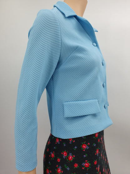 Herrala Oy, light blue jacket from the 60s-70s, size 34-36