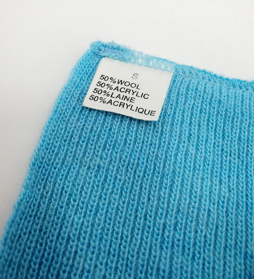 Luhta vintage talvihuivi 80-luvulta, kuva tuotelapusta