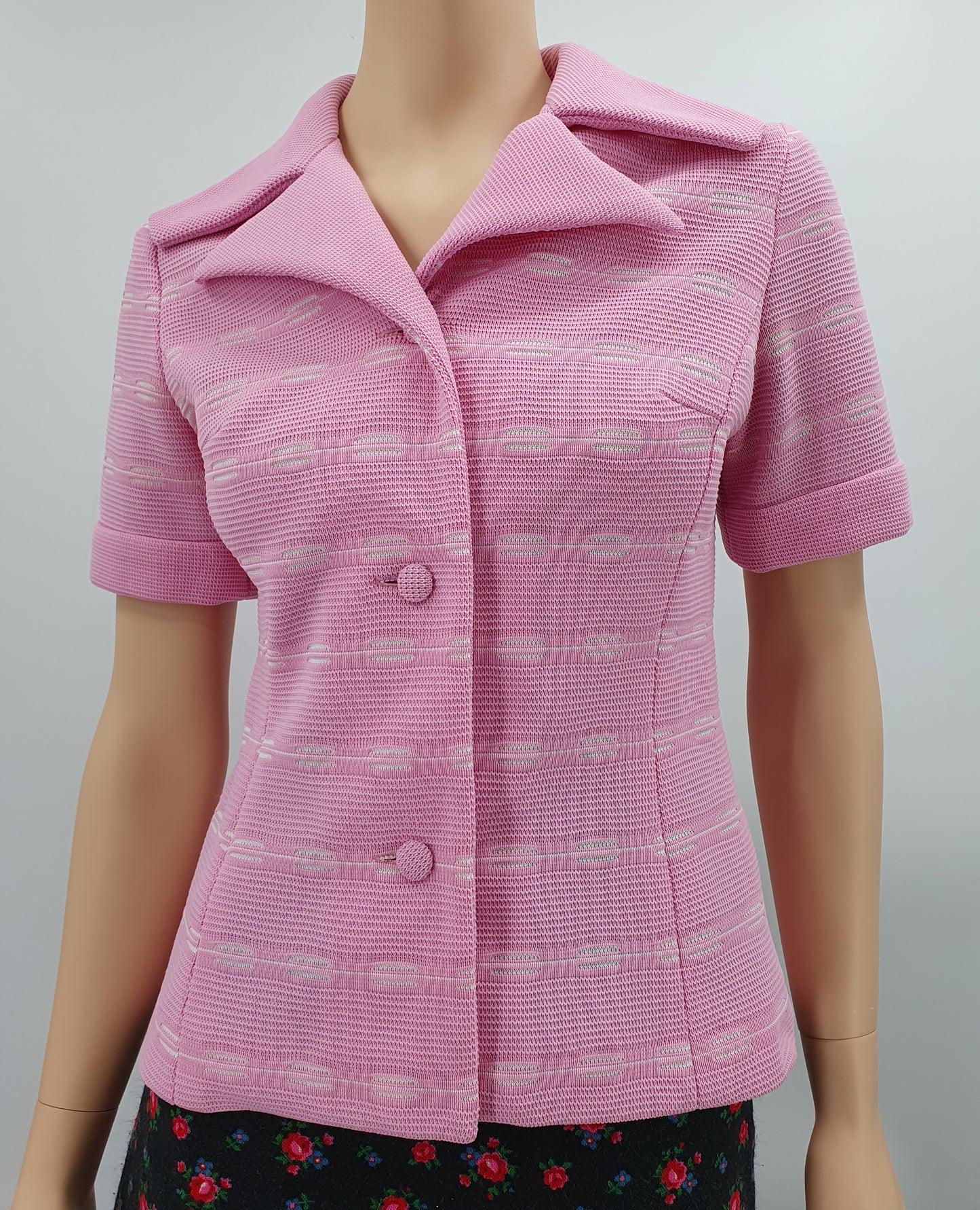 Kati-Myynti, pink jacket from the 70s, size 34-36