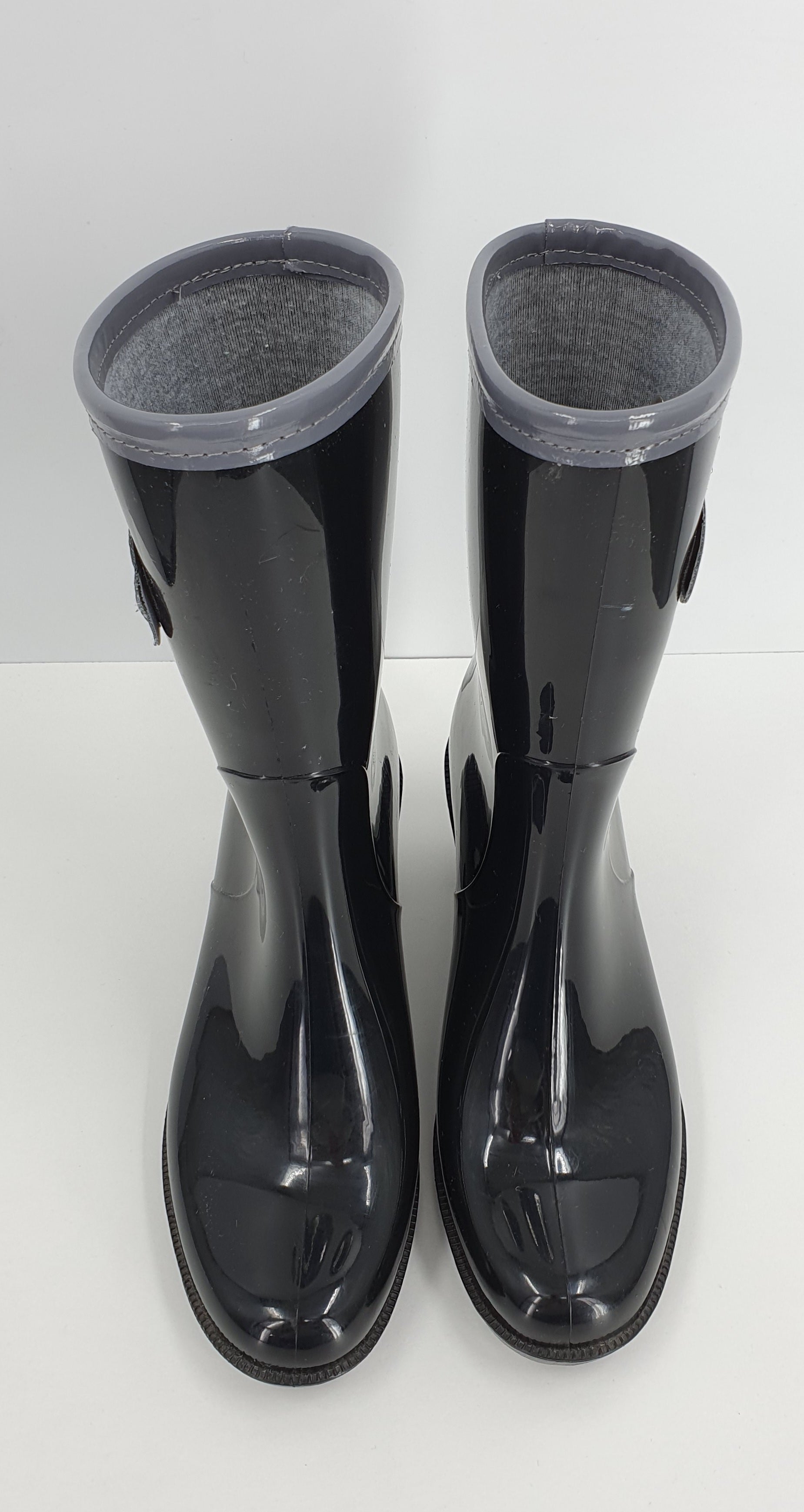 Women's rubber boots with heels, size 37