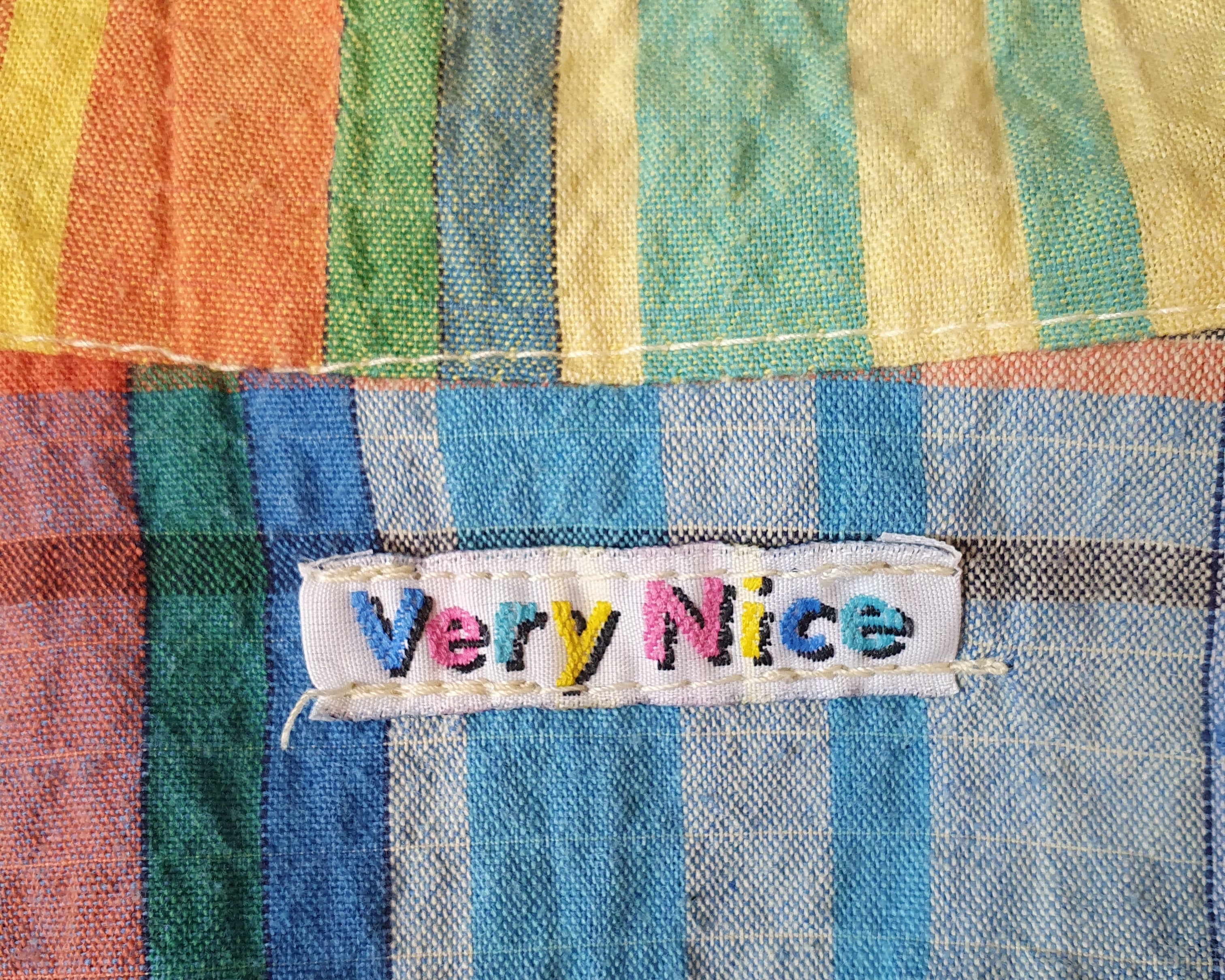 Very Nice, multi-colored summer jacket from the 80s, size 40-42