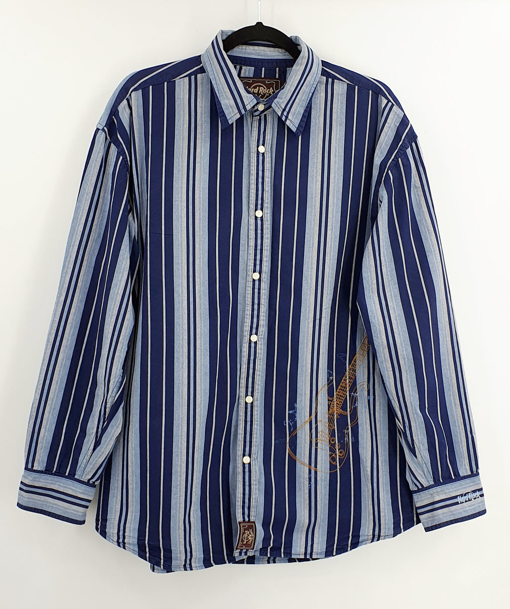 Hard Rock, men's cotton shirt from the 90s-2000s, size L