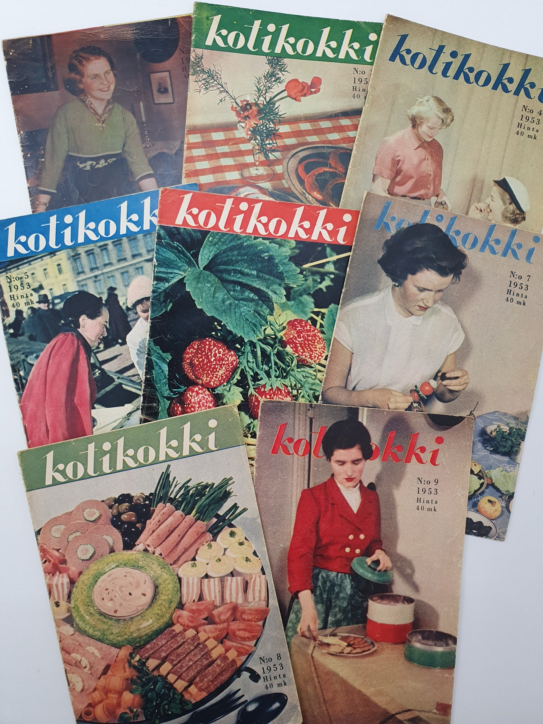 Kotikokki lehdet vuodelta 1953, keräilylehdet