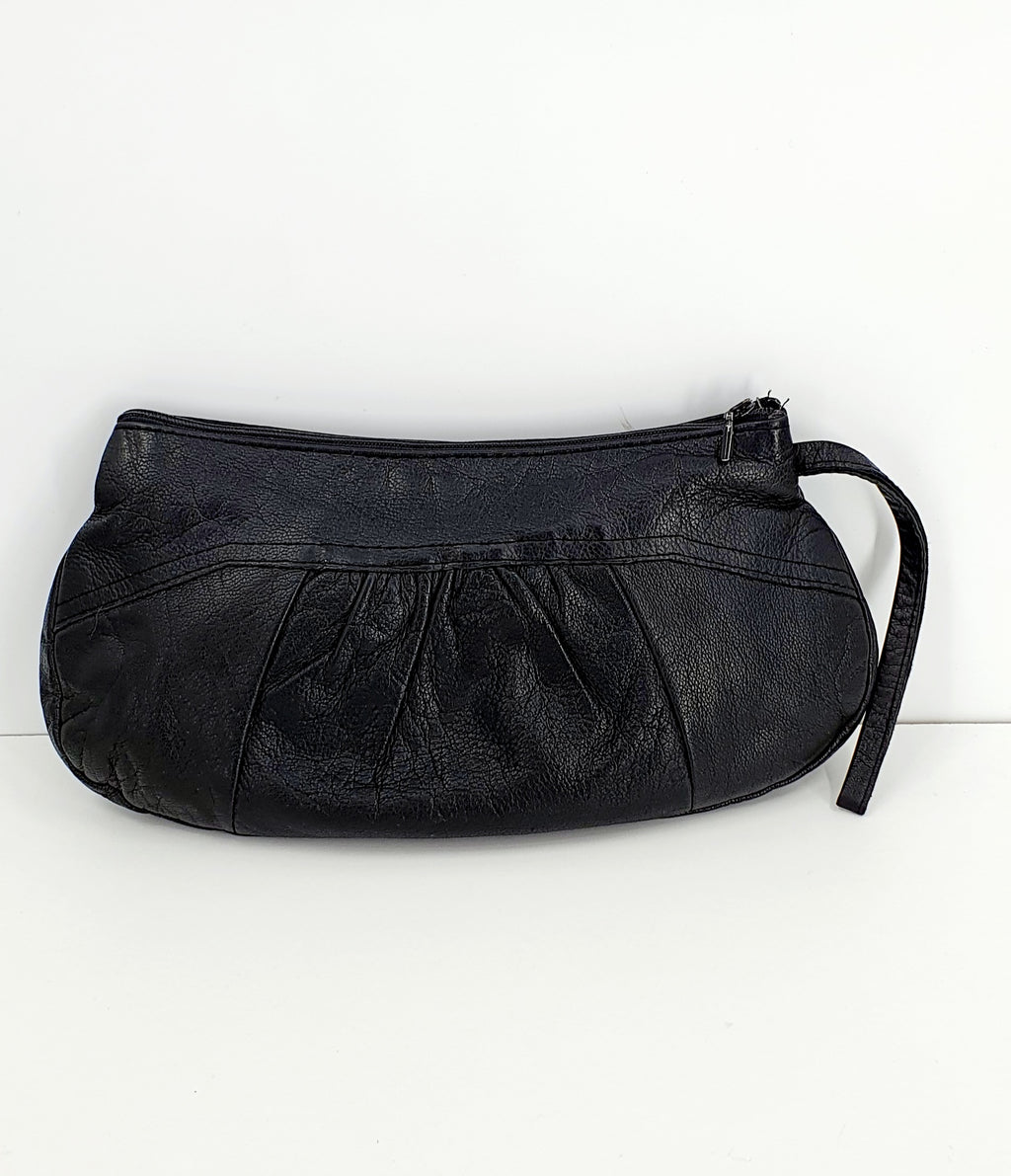 Wristlet from the 70s, genuine leather, size 14x27cm