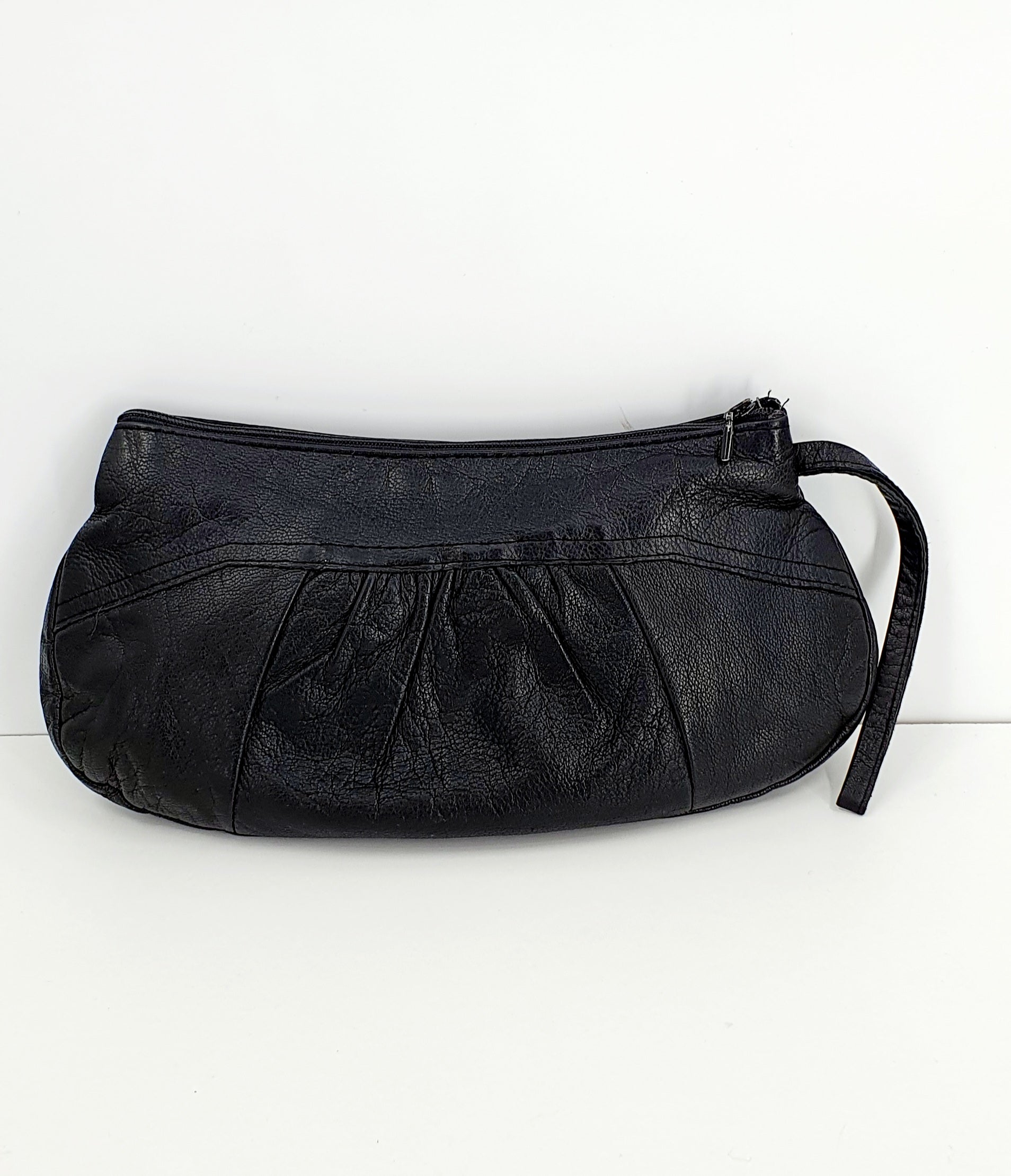 Wristlet from the 70s, genuine leather, size 14x27cm