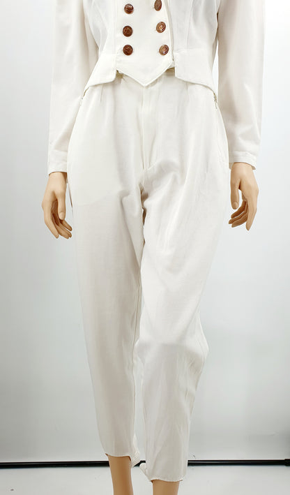 Tuomiss, off-white ski pants from the 80s-90s, waist 76cm, size 38