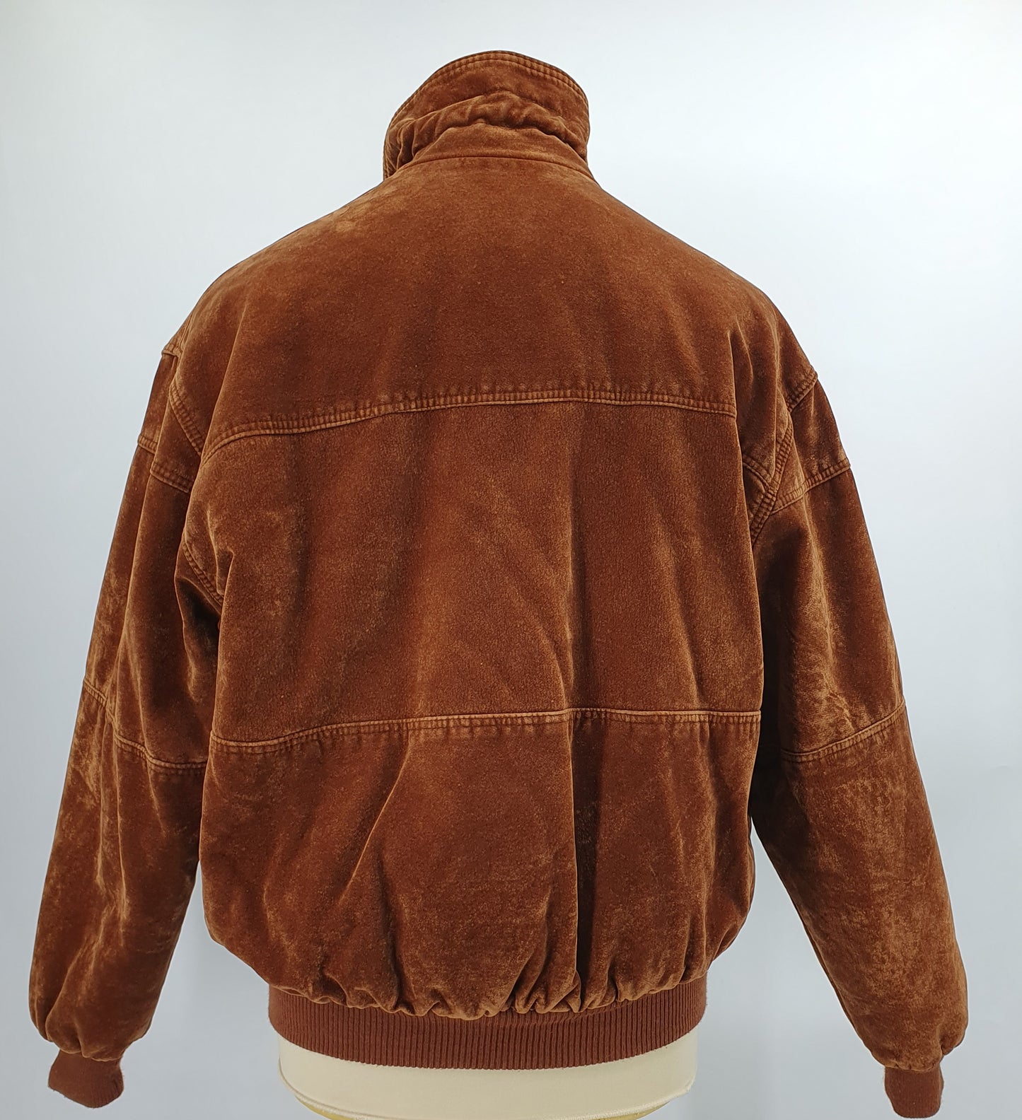 Alta Moda, reddish brown winter jacket from the 80s, size men's M/L