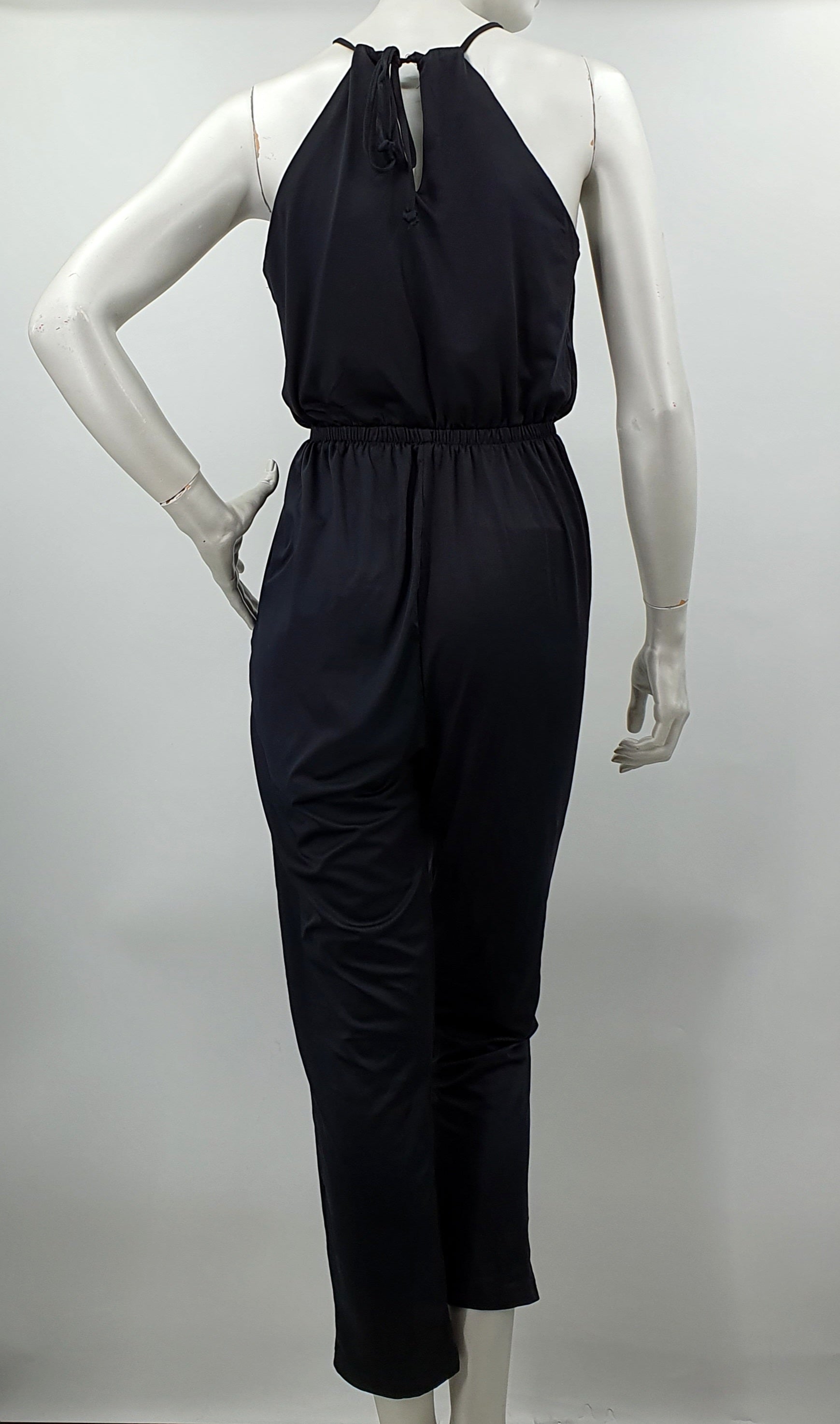 Just be, black party jumpsuit, size 34-36