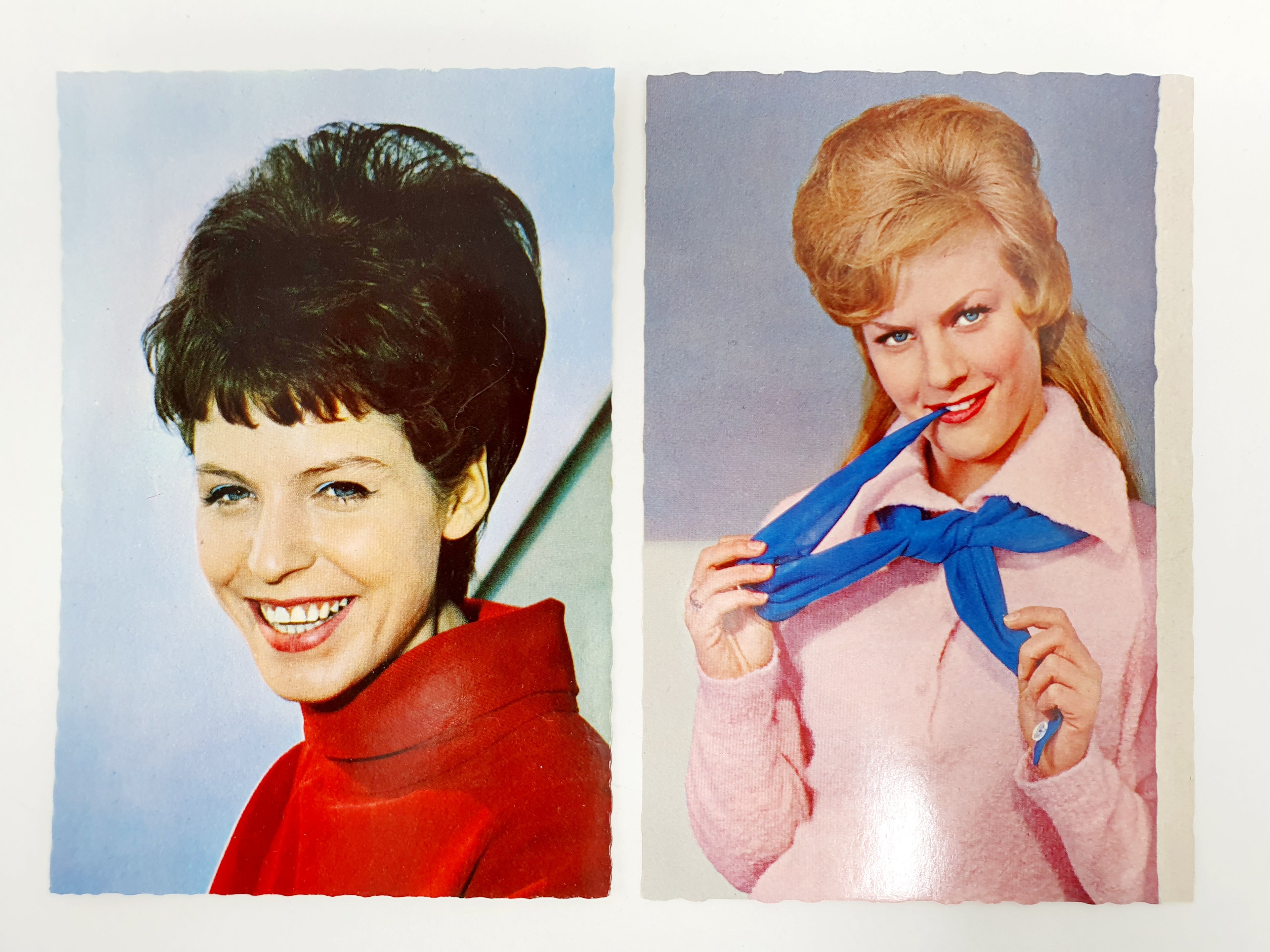 Old movie star postcards, Manuela and Heidi Bruhl