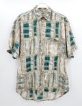 Bruno Altonelli, men's short-sleeved viscose shirt from the 90s, size SM