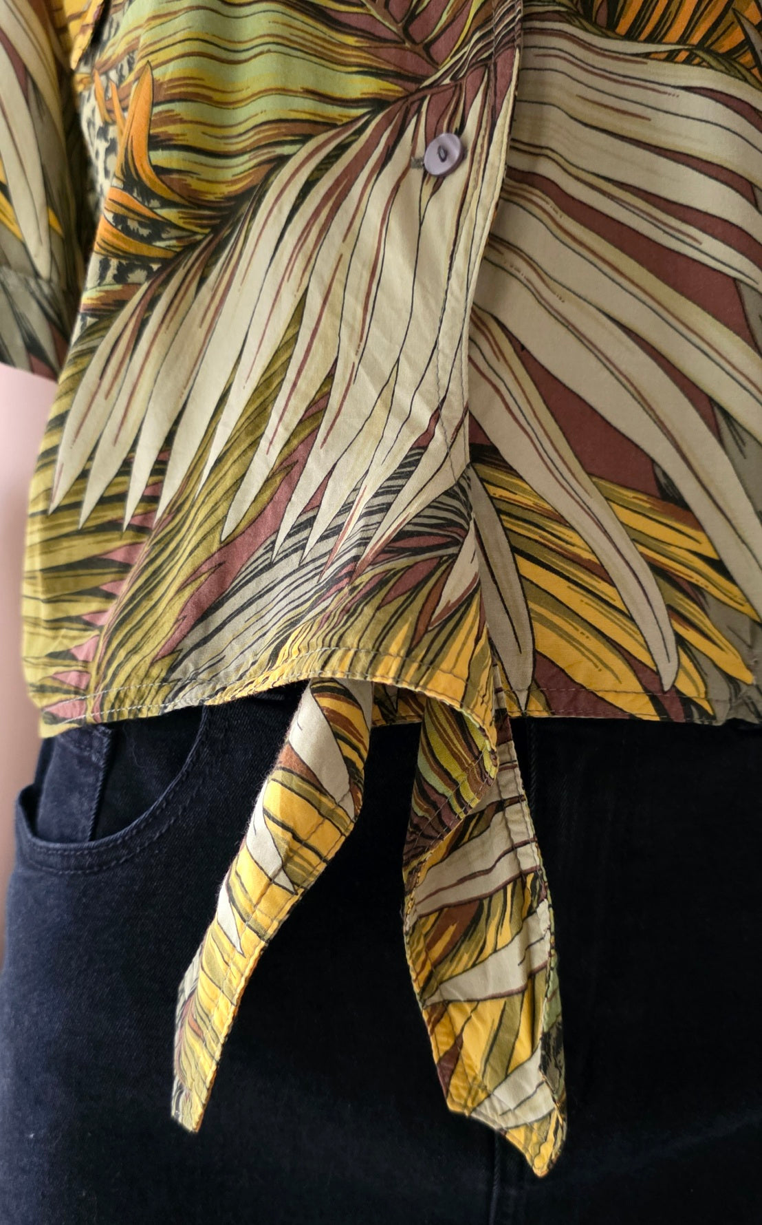 Betty Barclay, jungle print short viscose shirt, size 38/40