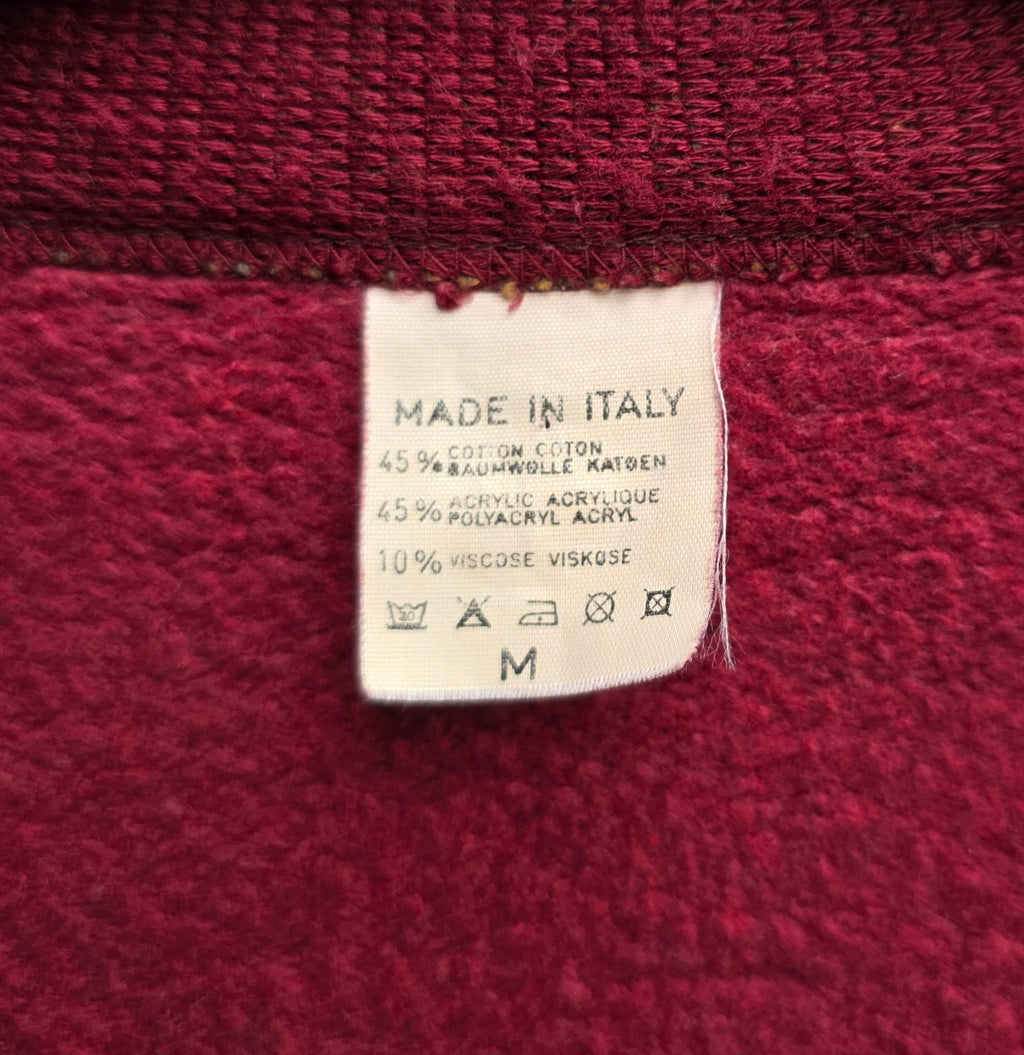 Burgundy sweatshirt from the 90s, size men's M, women's 40-42