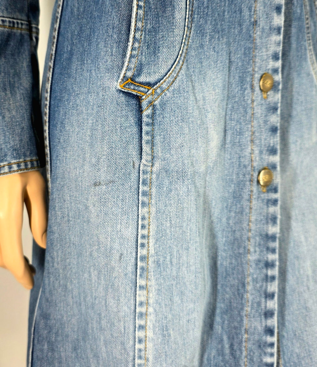 H&M Clothes, long Y2K denim jacket, size 36