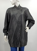 Royal Blizzand, black leather jacket from the 80s-90s, size 40-42-44
