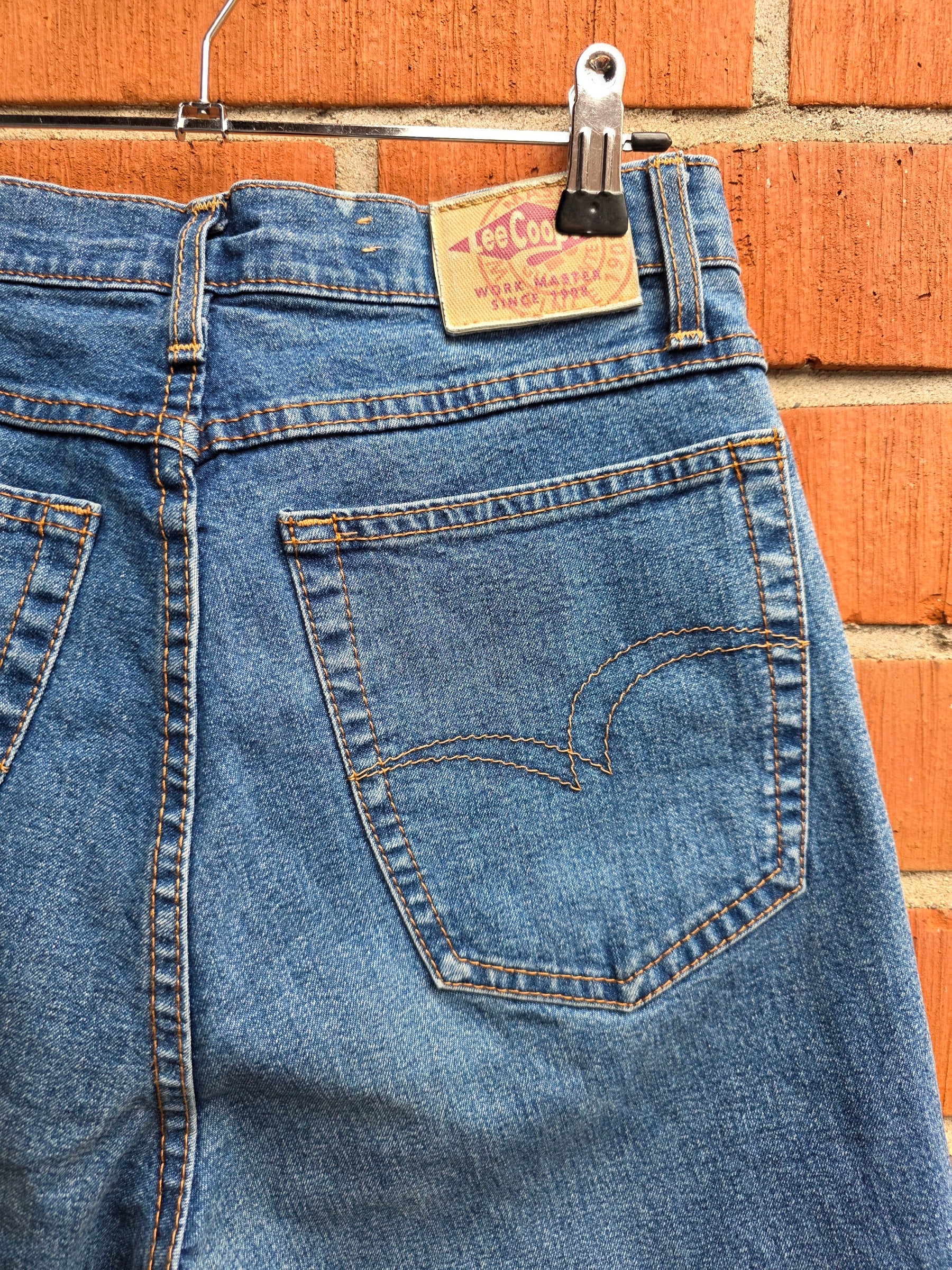 Lee Cooper, korkeavyötäröiset farkut 90-luvulta, vyötärö 72cm, kokoarvio 36