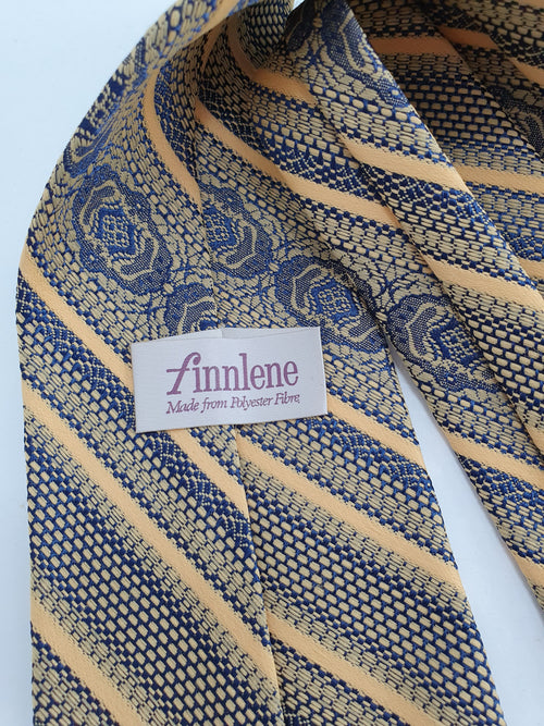 Finnlene, yellow and black striped tie from the 70s