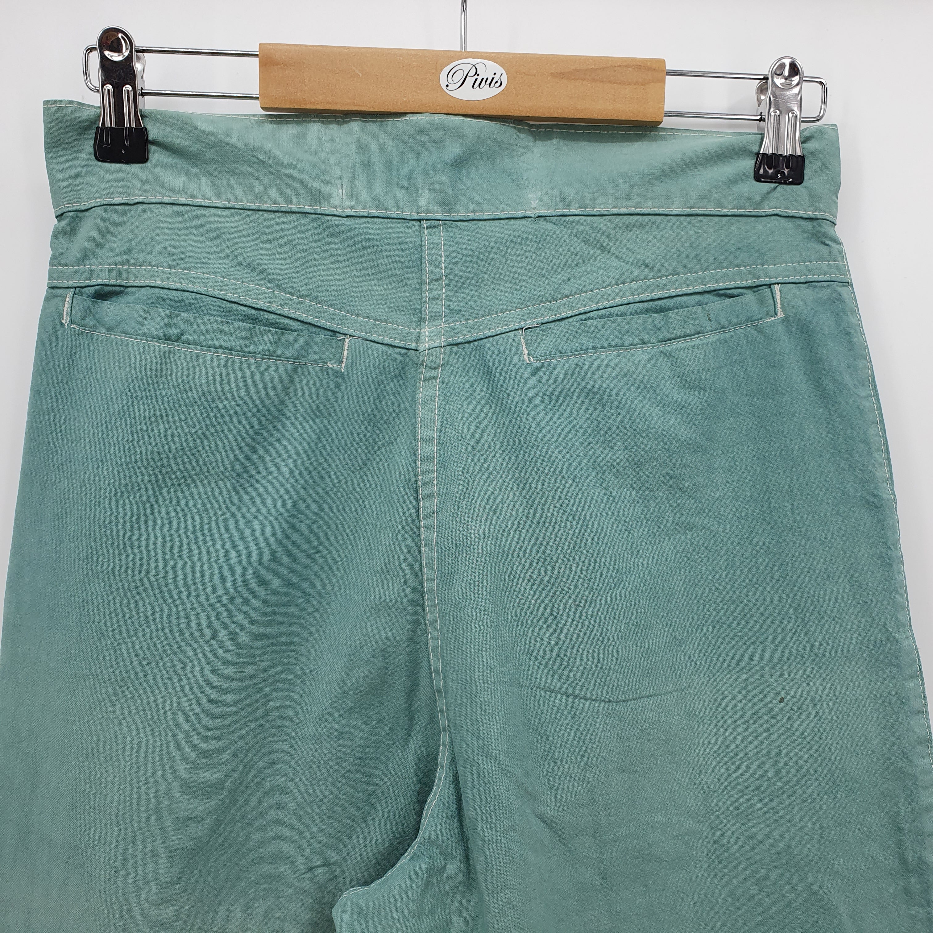 Light green cotton pants from the 80s, size 34