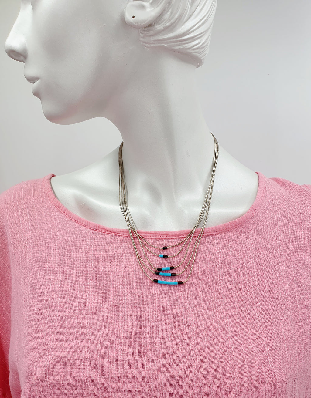 Graceful necklace from the 60s-70s, length 42cm