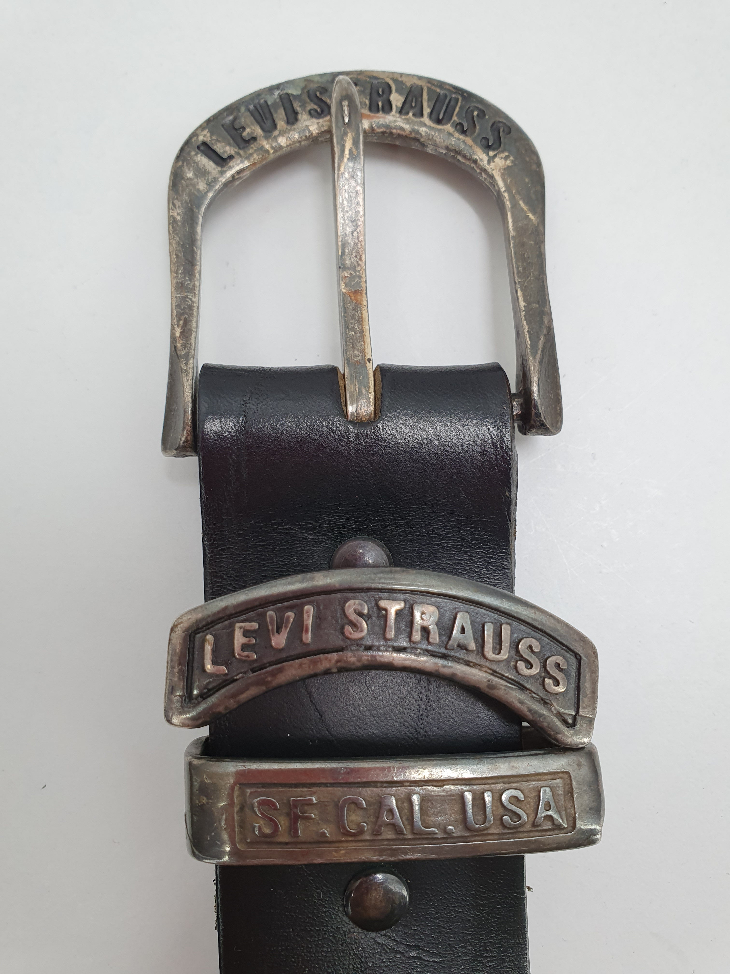 Levi's, black leather belt, length 69-79cm