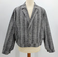 Jalas, mustanharmaa miesten pusakka 80-luvulta