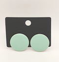 Clip-on earrings from the 80s, red/mint green/turquoise