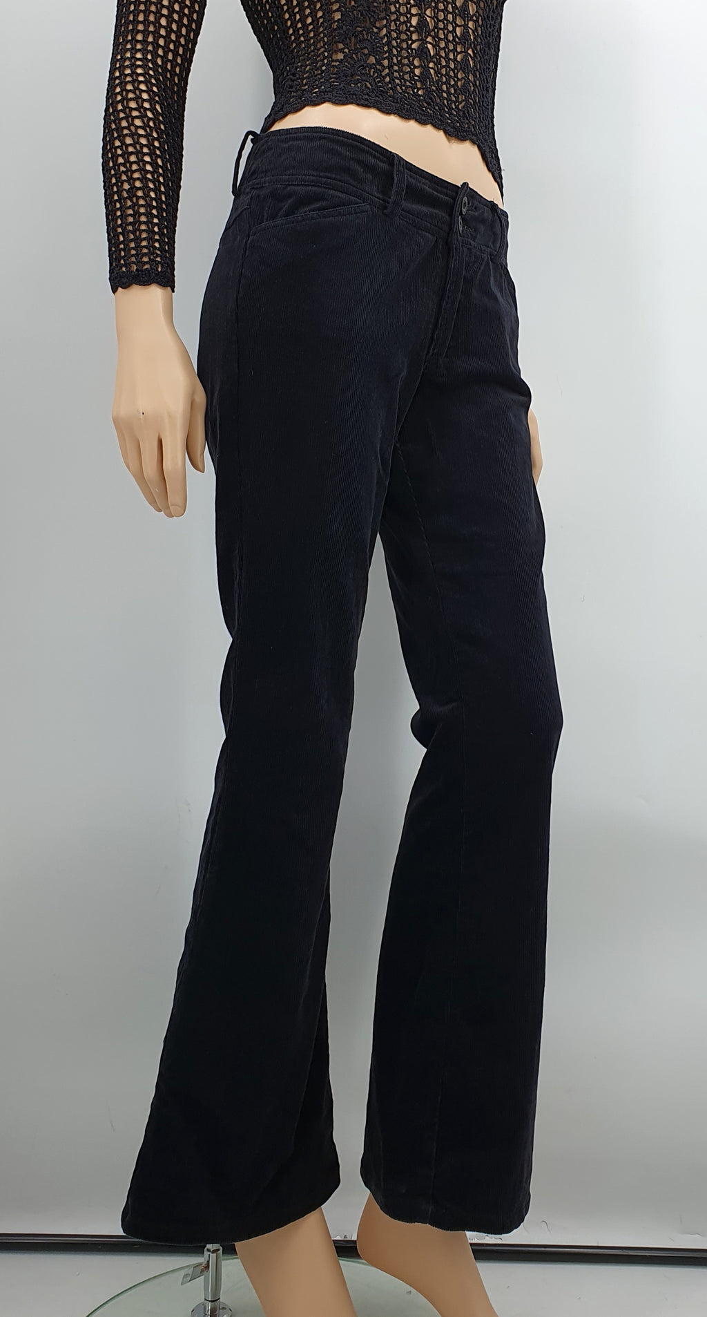 US MicMac, low-waisted Y2K flared trousers, size 36-38