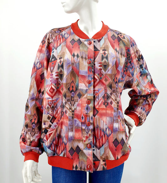 FinnKarelia, colorful jacket from the 80s, size 42