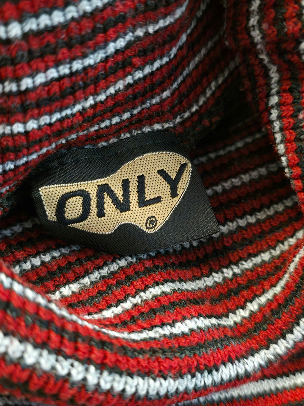 Only, striped polo sweater from the 90s-2000s, size 34-36
