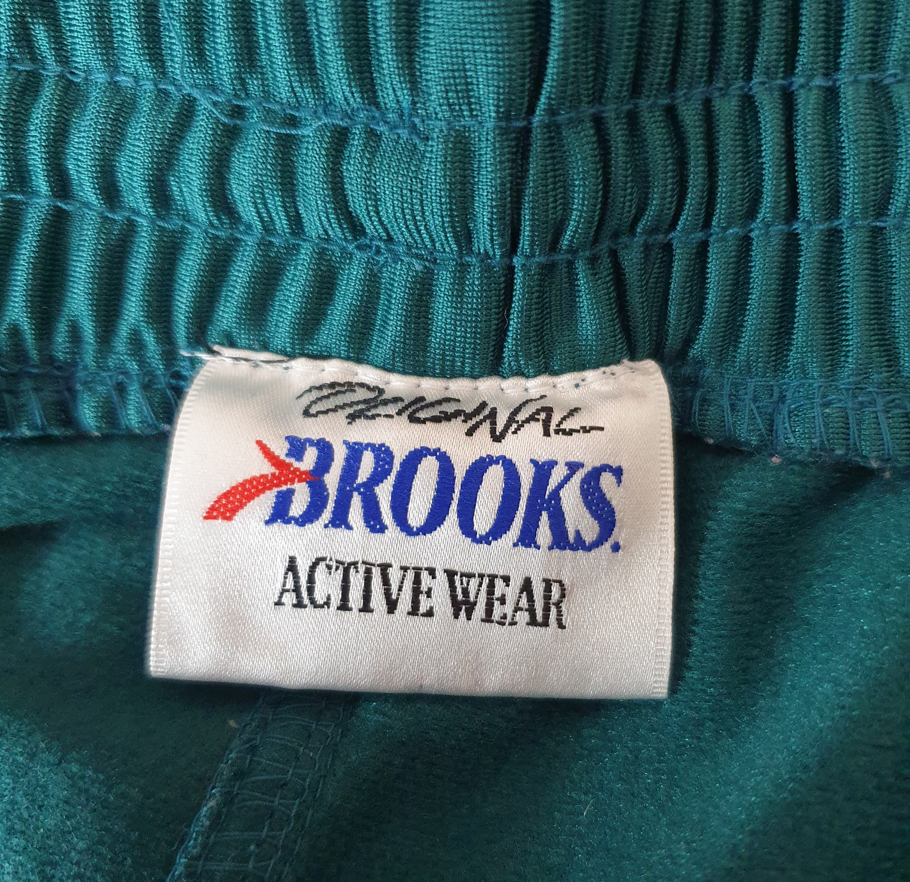 Brooks Retro Nappiverkkarit 90-luku | Tummanvihreä | Koko 44-46 | Vintage