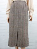 Eila Helen, 90s mid-length wool skirt | Size 38 | Waist 74cm