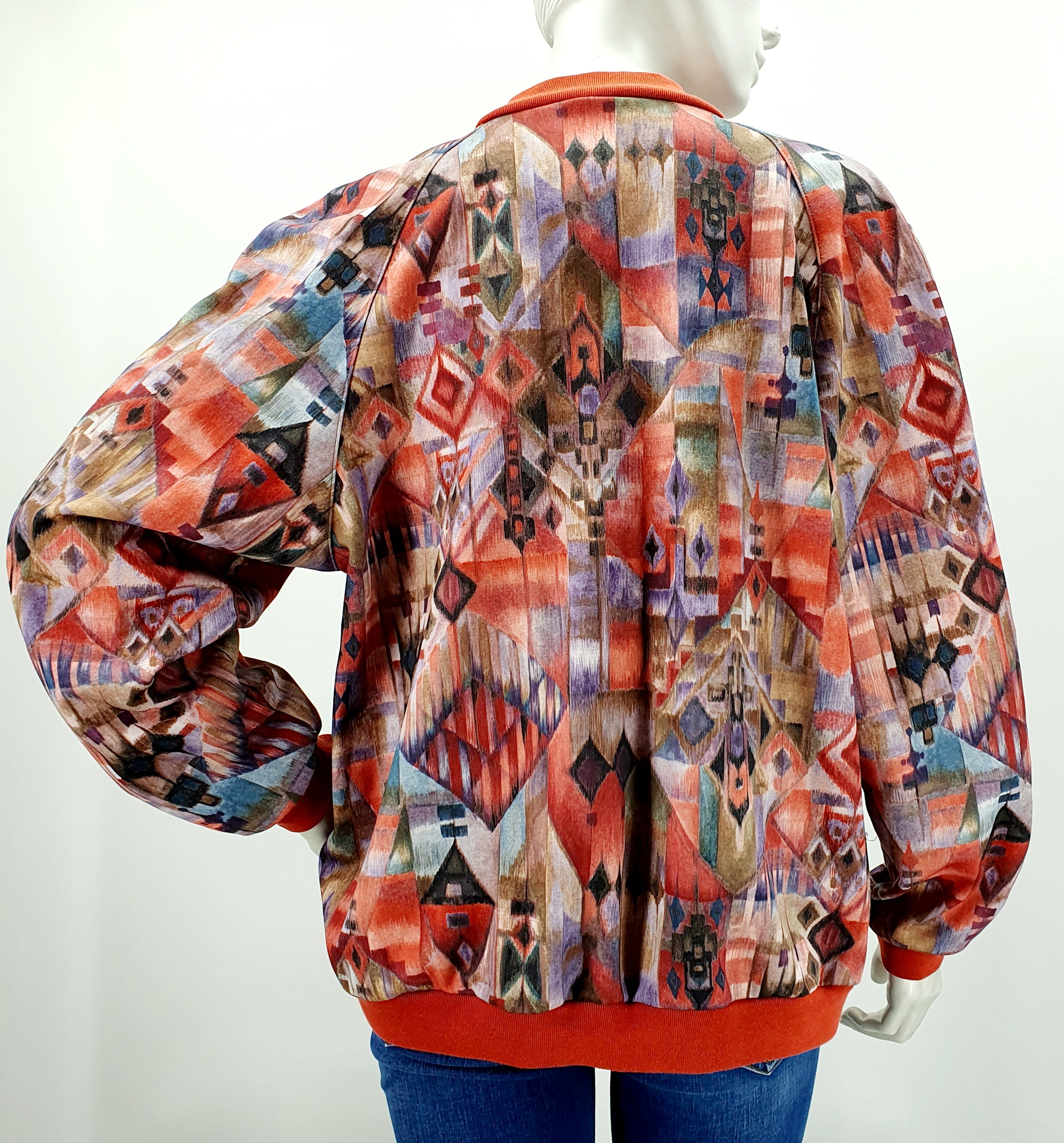 FinnKarelia, colorful jacket from the 80s, size 42