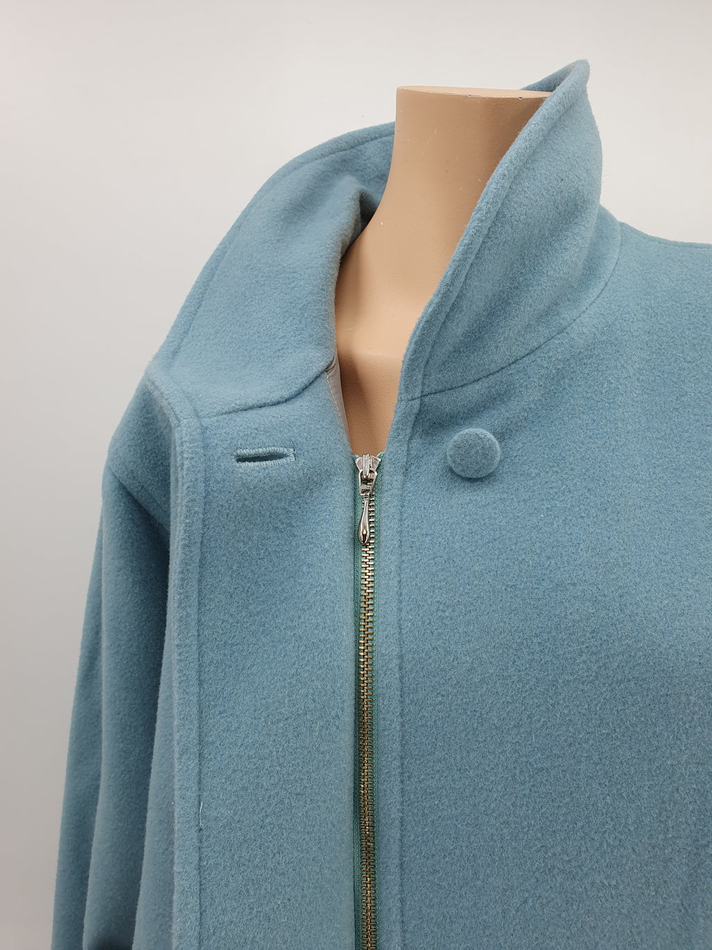 Chris Landers, light blue wool jacket from the 90s, size 44