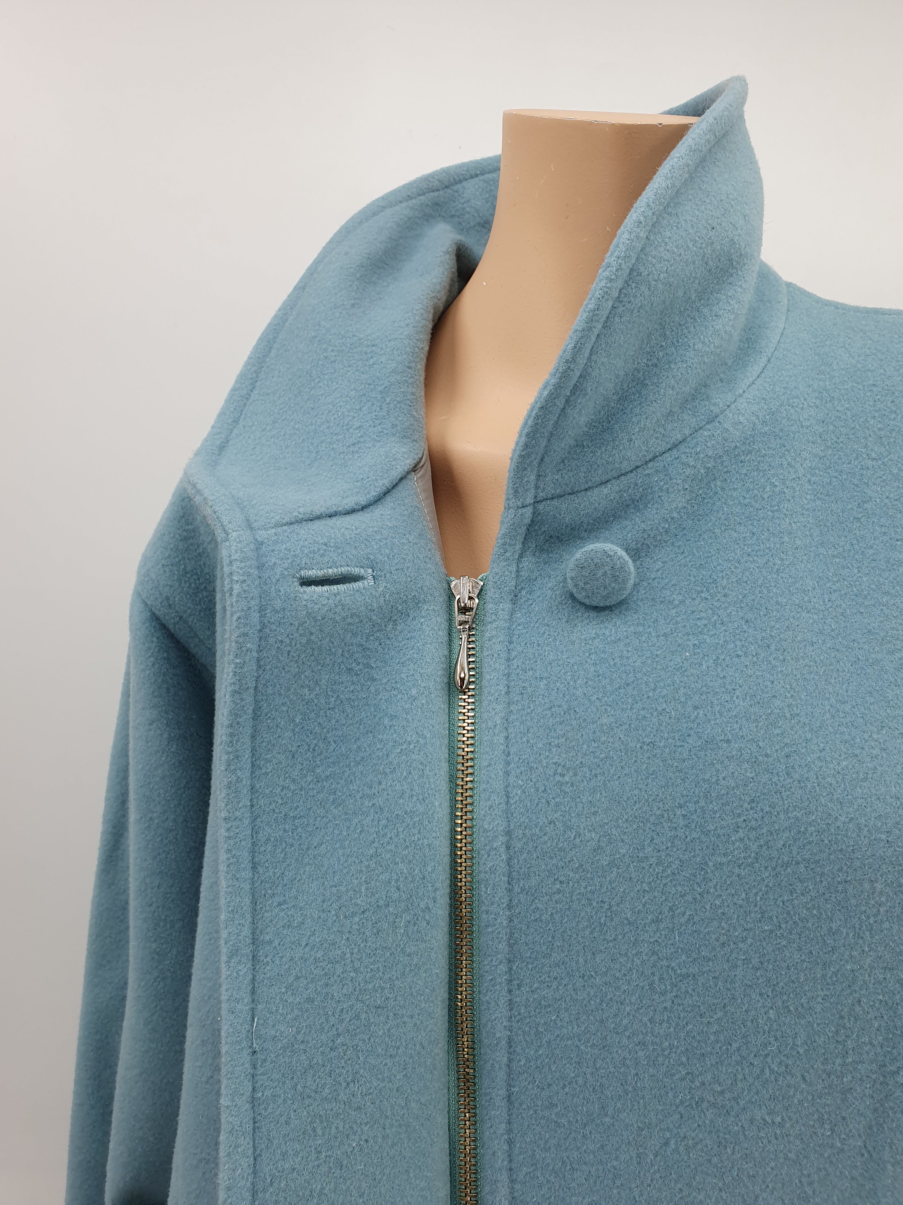 Chris Landers, light blue wool jacket from the 90s, size 44